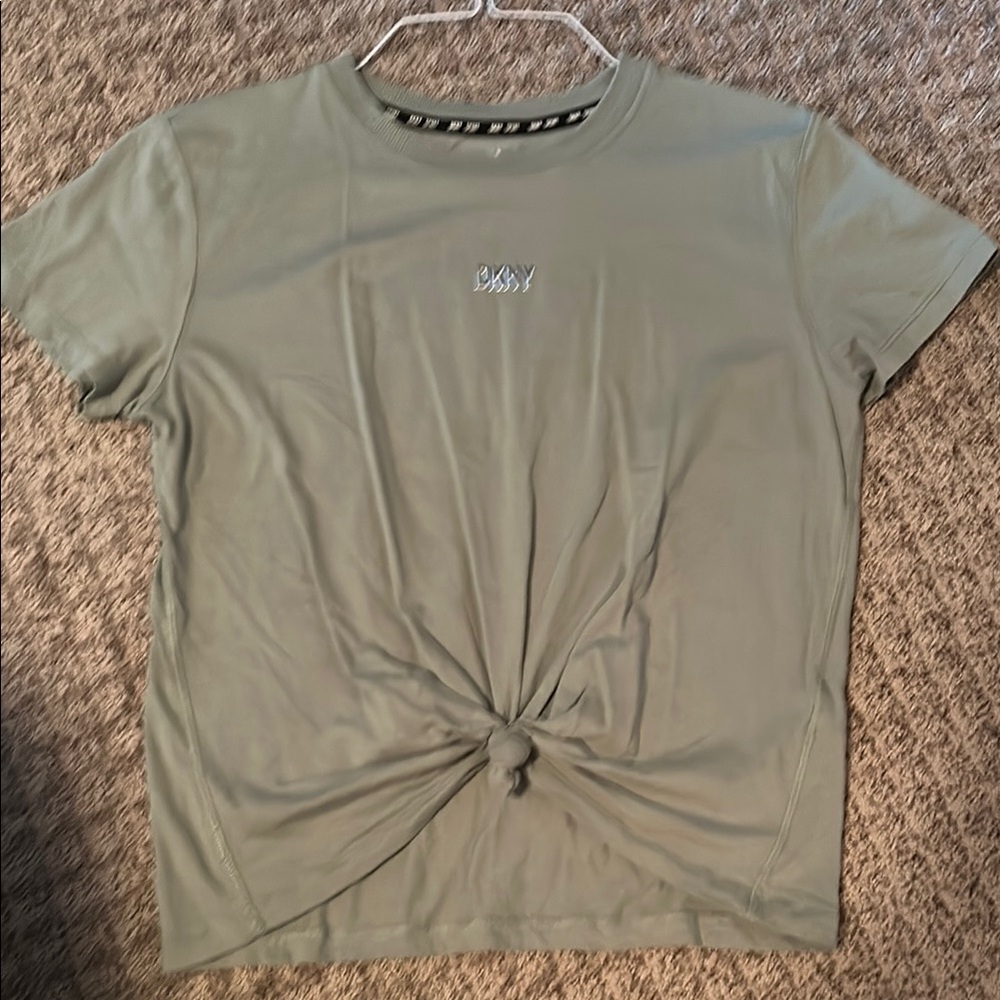 DKNY Women's Olive Knot Front Tee